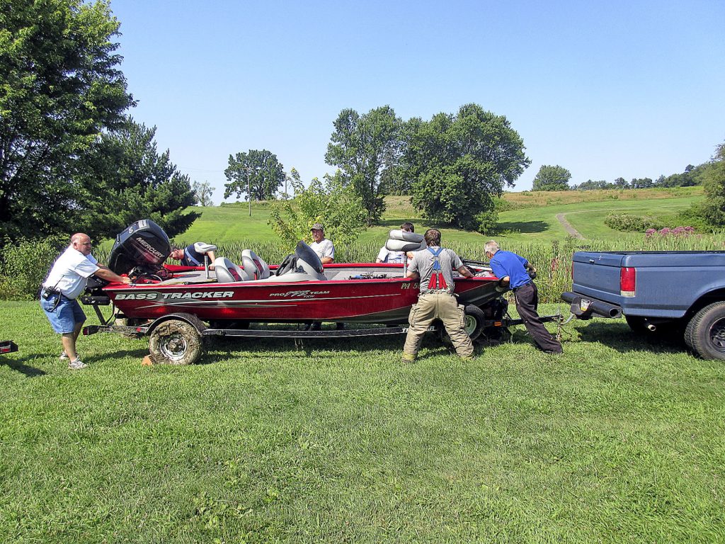 Truck boat crash into wetlands on Carmichaels golf course Herald Truck boat crash into wetlands on Carmichaels golf course Herald